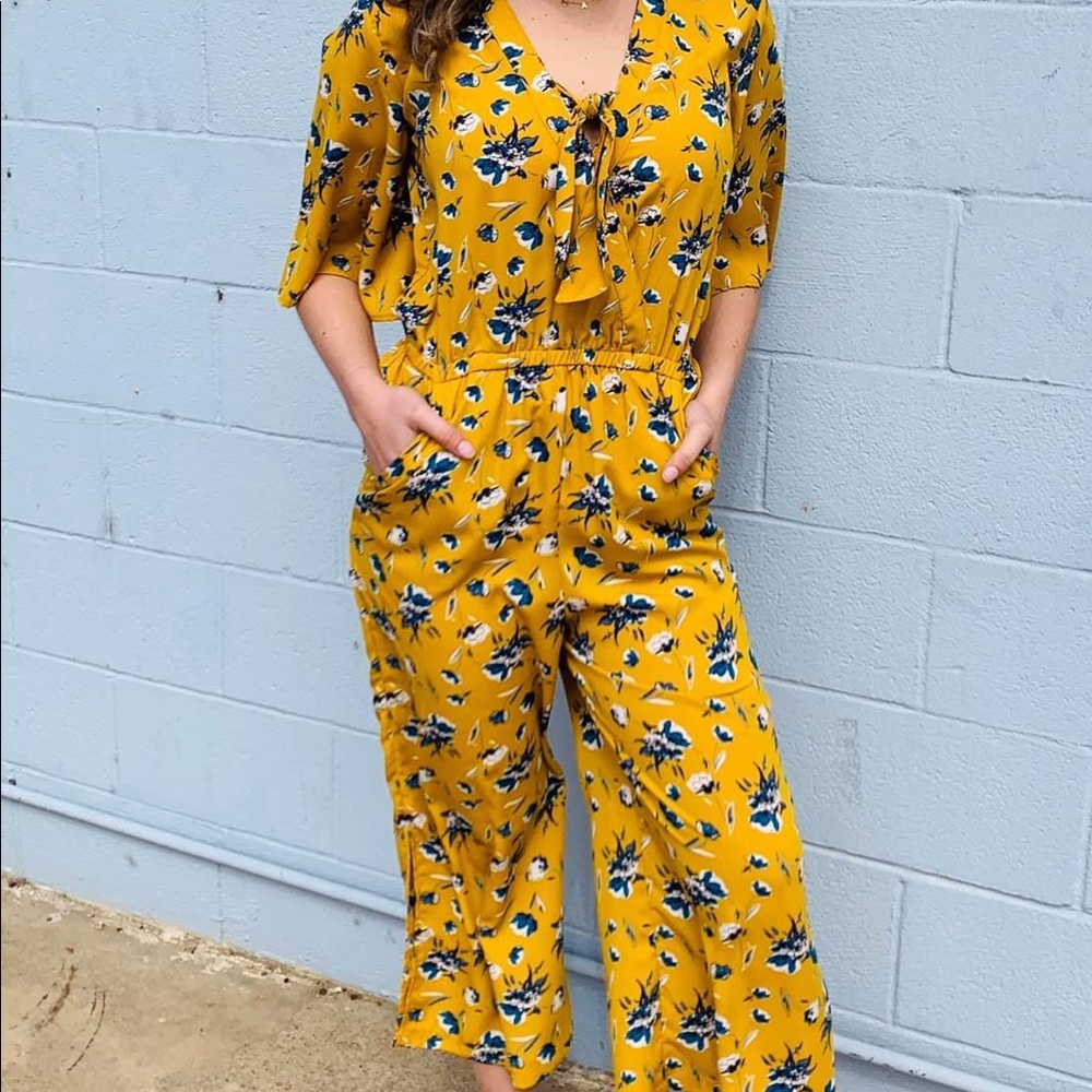 NWT Ivy Jane / Uncle Frank Mustard Jumpsuit